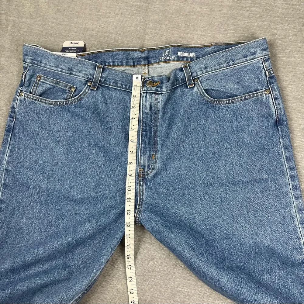 George Straight Leg Regular Fit Denim Jeans Men’s Size 44x30 NEW